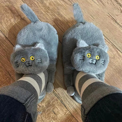 Cute Cat Fluffy Slippers