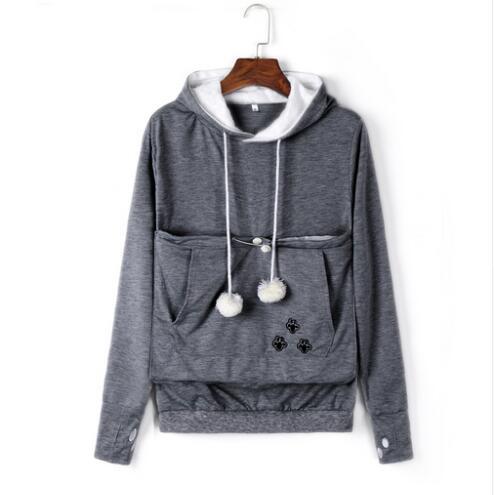 Cat hoodie with outlet kangaroo pouch